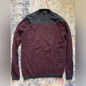 Cashmere striped sweater- like new!